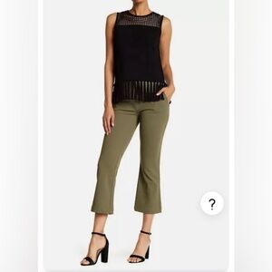 Jason Wu Grey Women's Crop Pants Flare Leg Size 8